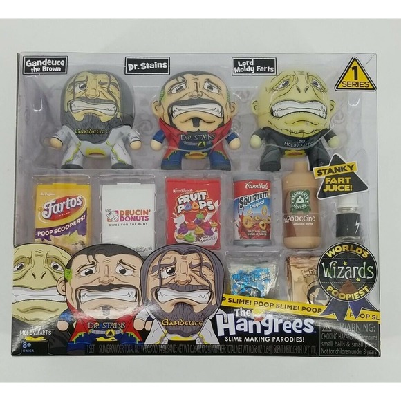 The Hangrees World's Poopiest Wizards Set Slime Making Parodies Series 1 NEW - Picture 1 of 3